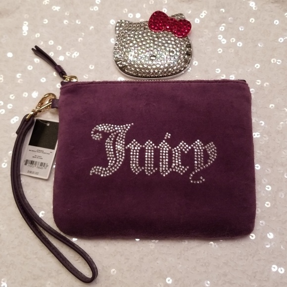 Juicy Couture Handbags - 💖WEEKEND SALE💖 Juicy Couture Rhinestone Wristlet